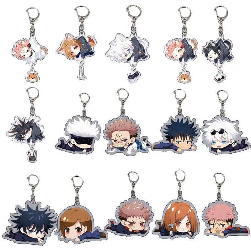 Anime Merchandise Keychains - 신상 주술회전 아크릴 키체인 귀여운 만화