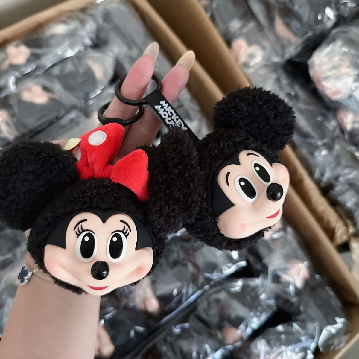 미키 미니 봉제 인형 키체인 귀여운 비닐 피규어 수집용 - Anime Merchandise Keychains 리뷰 및 가격