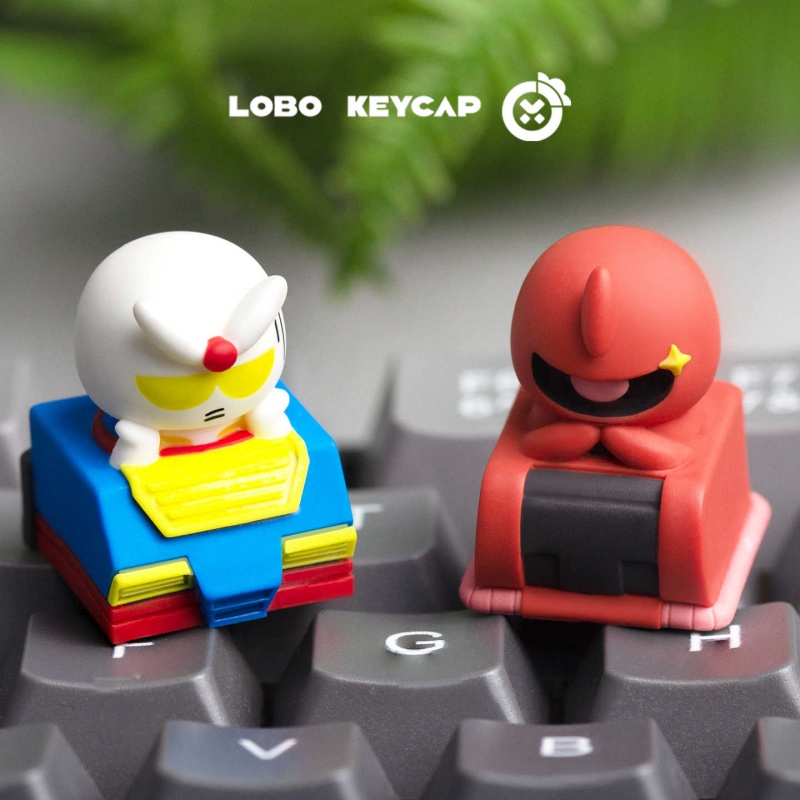 LOBO Chibi 건담 자쿠 아티산 맞춤형 레진 반투 - Keycap Artisan Anime 리뷰 및 가격
